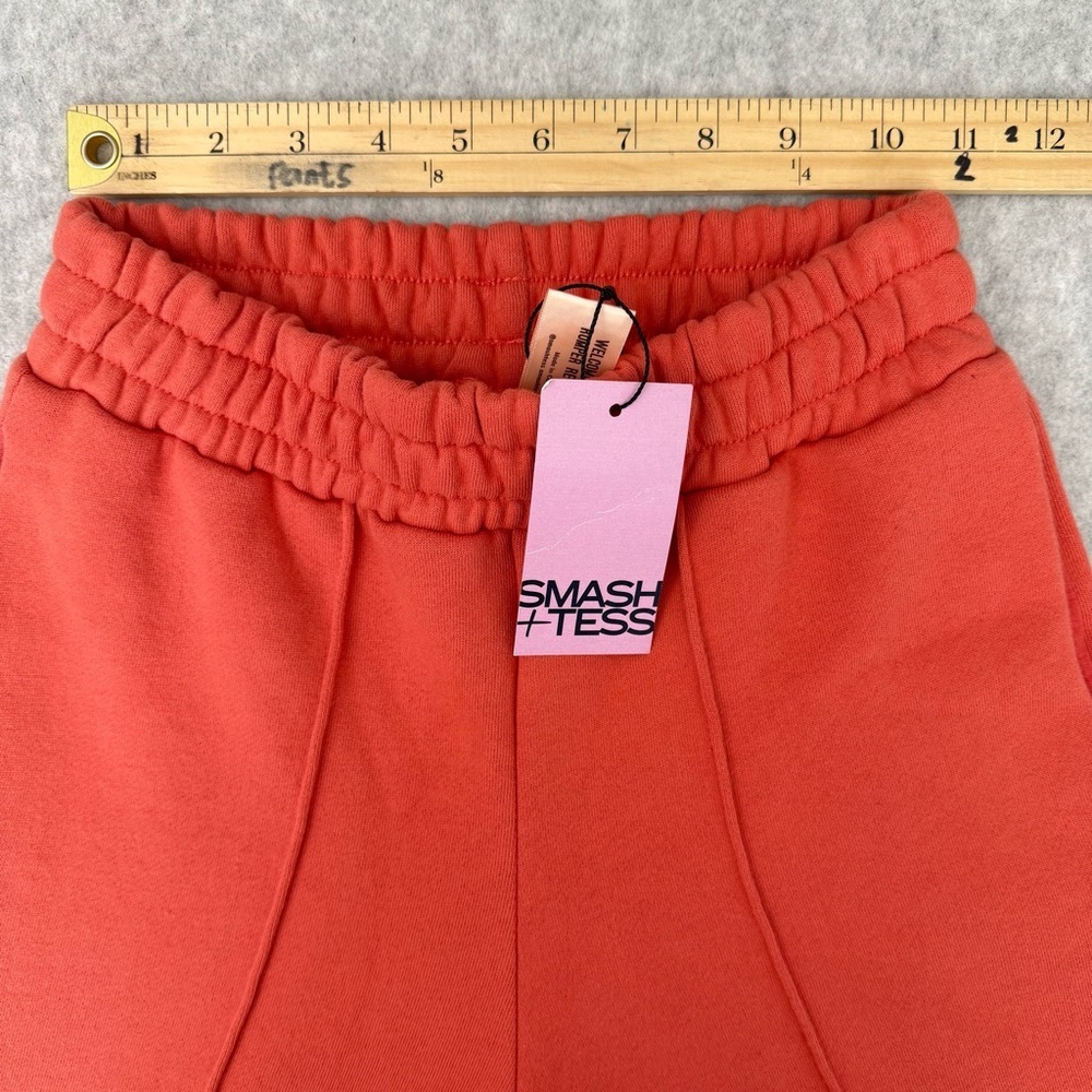 SMASH + TESS Set of Ava Zip Up Hoodie & Wide Leg Pant size 2XS - Burnt Sienna - Picture 15 of 17